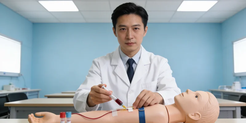 仙桃市民在医院进行基因检测采样