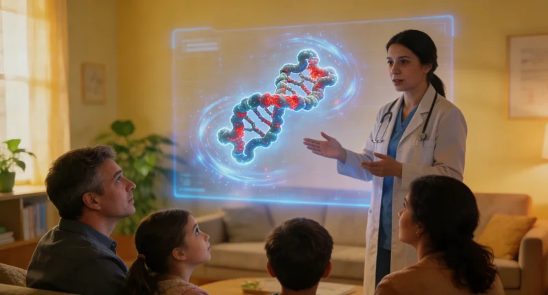 福鼎遗传咨询师与女性咨询者沟通