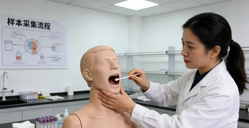 福清市民进行无创基因检测采样过