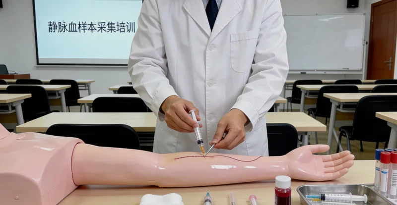 靖西护士进行基因检测静脉血采样