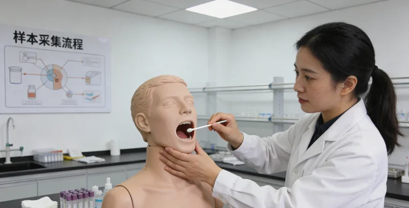 北京专业人员在指导进行无创基因