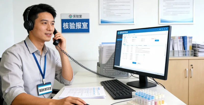 昌吉医生与患者家庭进行基因报告