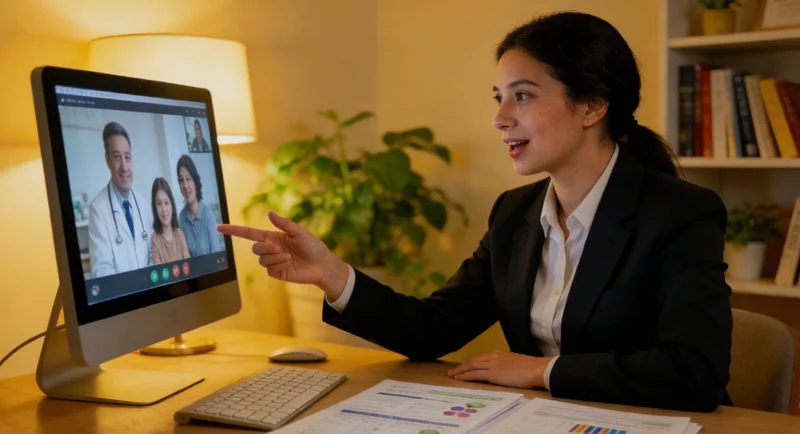 湘潭女性查看基因检测报告并与医
