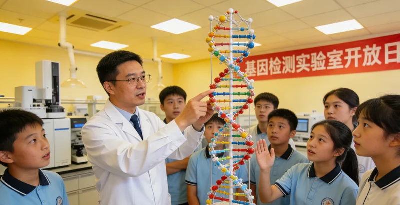 凤城基因检测实验室仪器工作场景