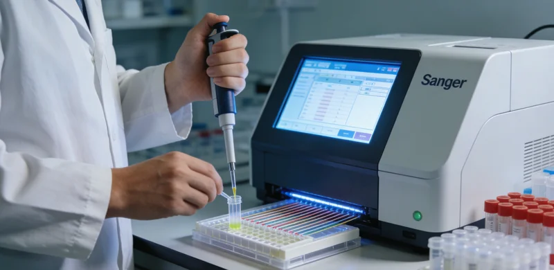 洮南专业实验室进行基因测序数据