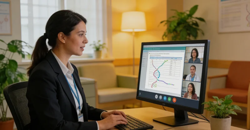 扎旗遗传咨询门诊沟通现场