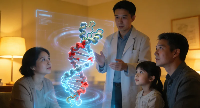 天门遗传咨询师与家庭解读基因报