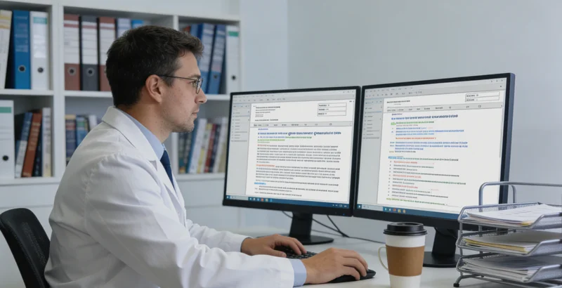 信阳女性与医生在诊室亲切沟通健