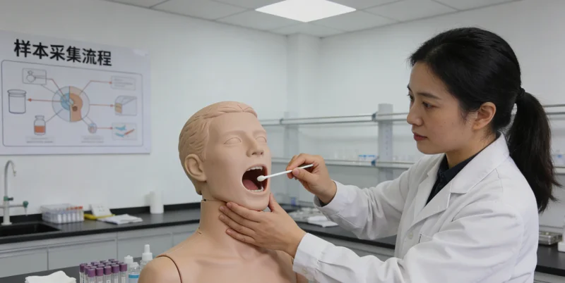 海北州居民进行基因检测采样现场