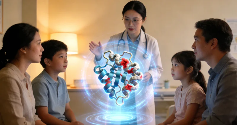 铁力家庭考虑基因检测的担忧表情