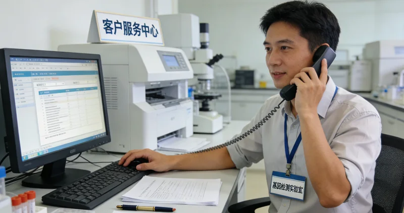 平泉家庭共同查看基因检测报告并