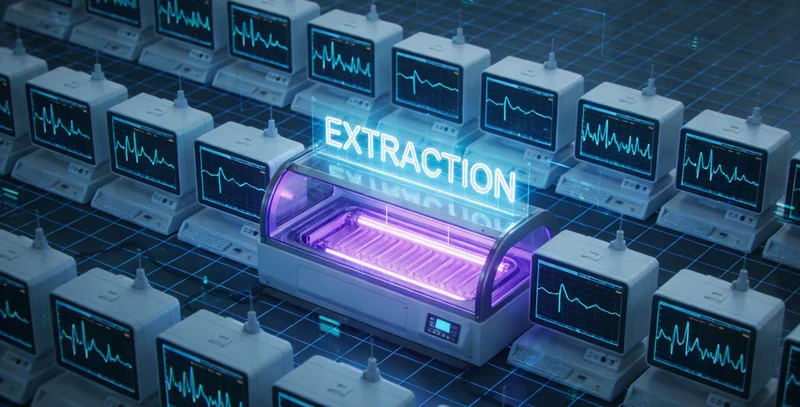 基因测序实验室数据分析示意图