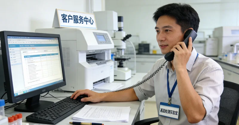 保山医院遗传咨询师与患者进行P