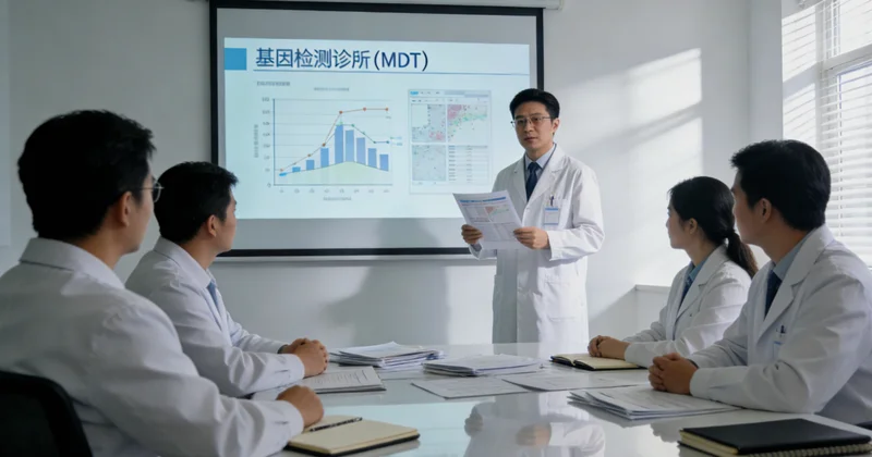 喀什家庭共同查看健康报告并沟通