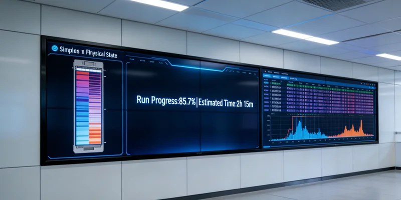 实验室人员操作高通量测序仪进行