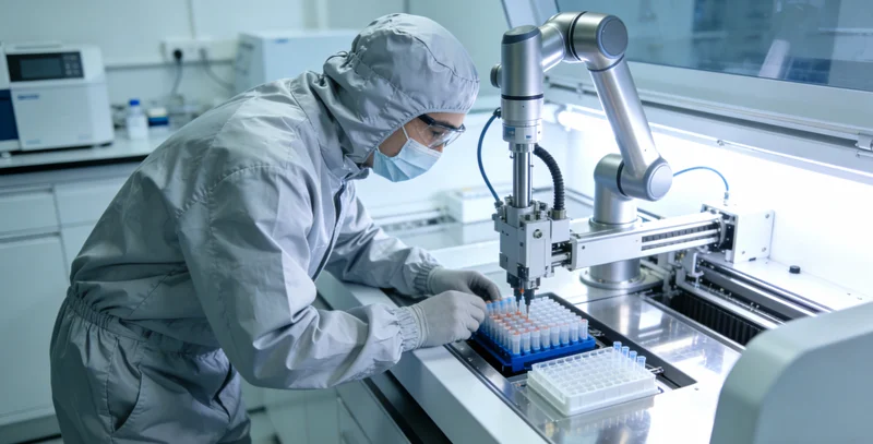 女性高级技工在车间安心工作场景