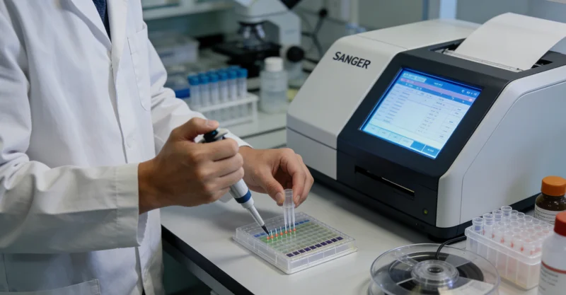 高科技基因测序实验室内部运行场