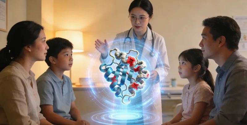 阿荣旗女性进行遗传咨询场景