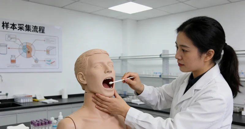 天长市民进行无创基因检测口腔拭