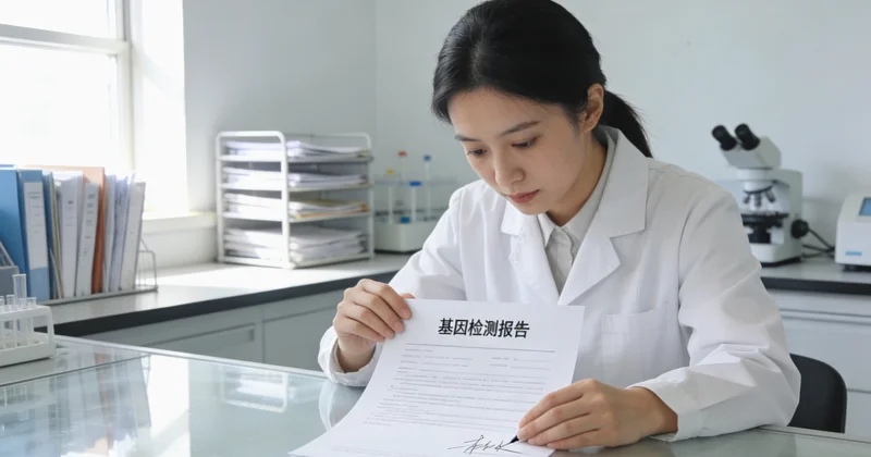 邵东家庭与医生共同查看基因检测