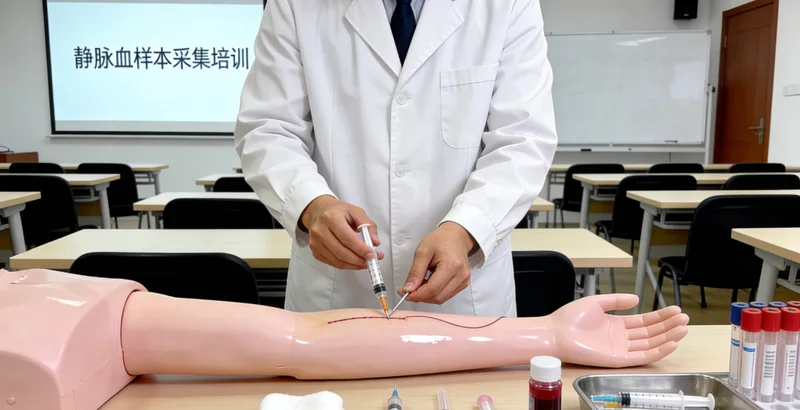 武威牧区女性进行健康检查抽血样