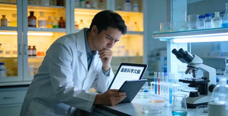 福泉女性查看健康报告露出安心微