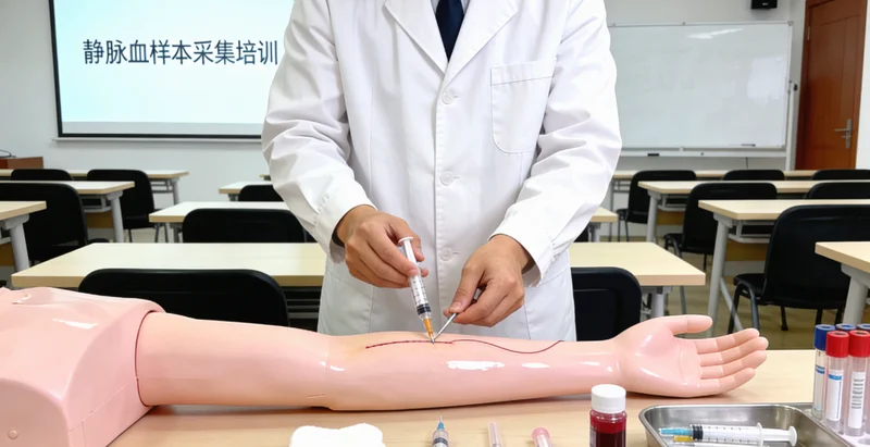 克旗护士进行静脉采血用于基因检