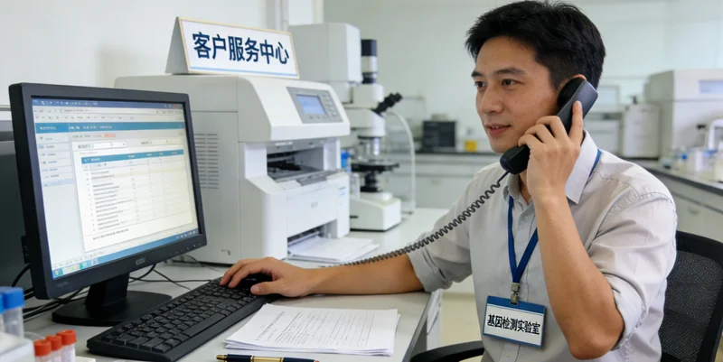 公主岭遗传咨询师与咨询者进行面