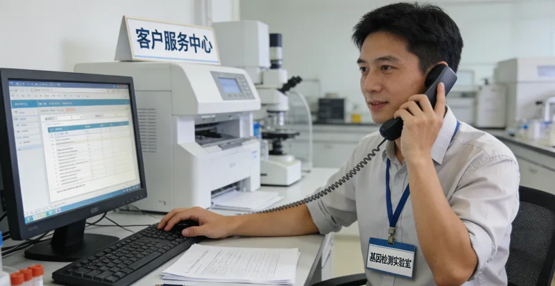 常宁市民与遗传咨询师沟通基因检