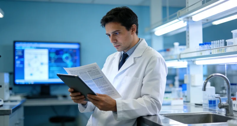 都江堰地区基因检测实验室工作场