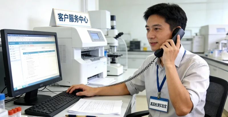 怀仁遗传咨询医生与居民亲切交谈