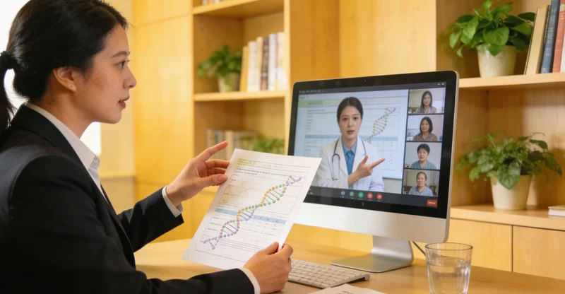 龙口家族遗传咨询家系图谱