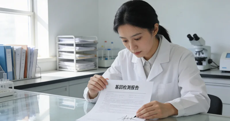 十堰居民查看基因检测报告与健康