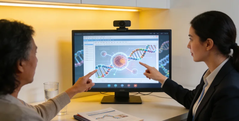 手绘癌症家族史谱系图分析