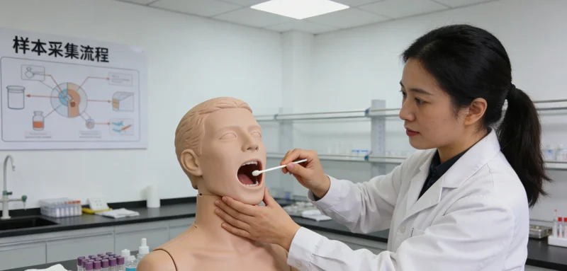 内江市民进行无创口腔拭子基因采