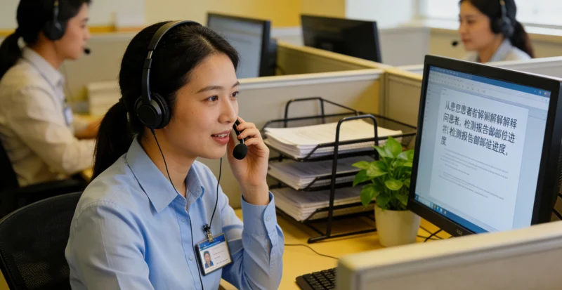 中山医院遗传咨询师与患者解读基