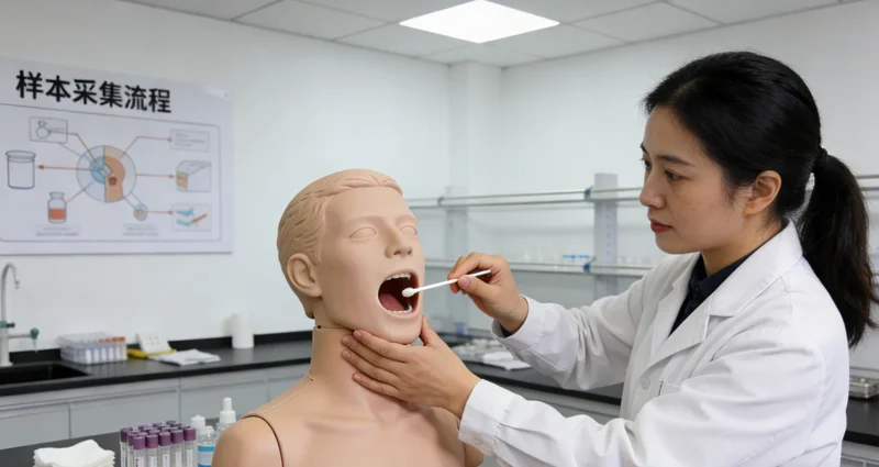 七台河基因检测采样方式示意图