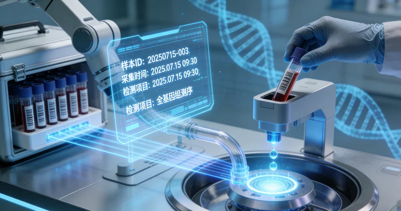 象征遗传与健康的DNA双螺旋图