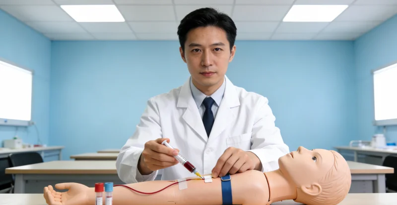 图们护士进行基因检测静脉血样本