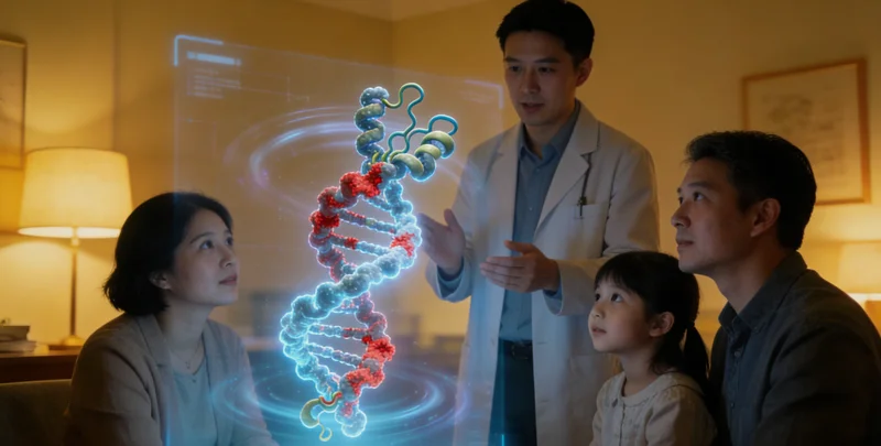 常州家庭进行遗传咨询沟通场景