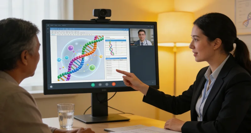 凭祥女性与遗传咨询师面对面进行