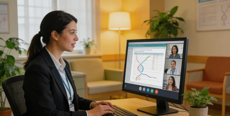 德令哈居民查看体检报告面露担忧