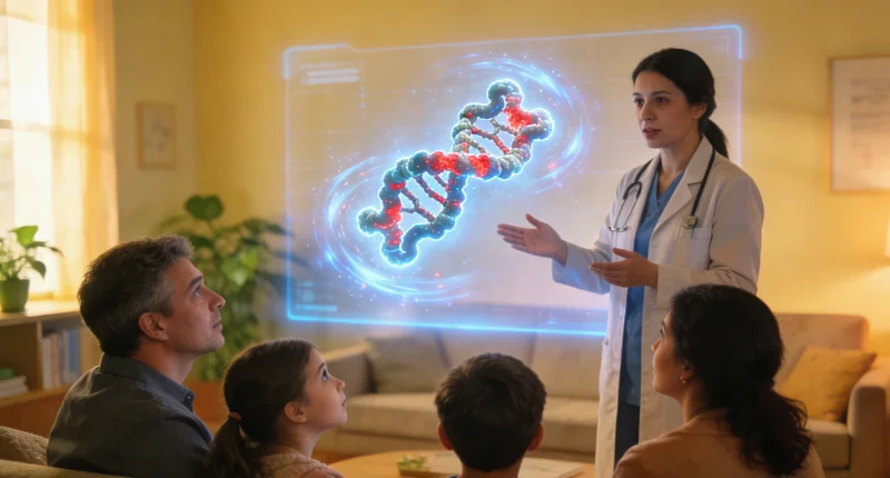 涟源遗传咨询专家与女性患者亲切