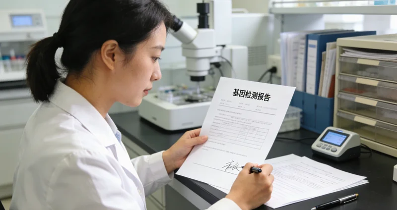 南安实验室基因检测报告解读示意