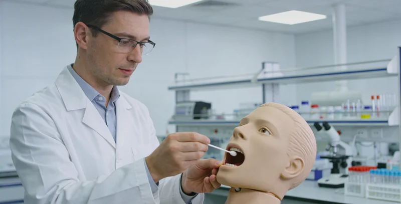 阿拉山口市民进行基因检测采样