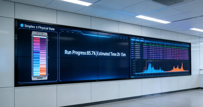 实验室技术人员进行基因测序数据