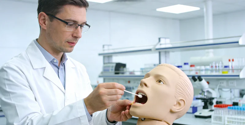 沧州基因检测采样过程示意