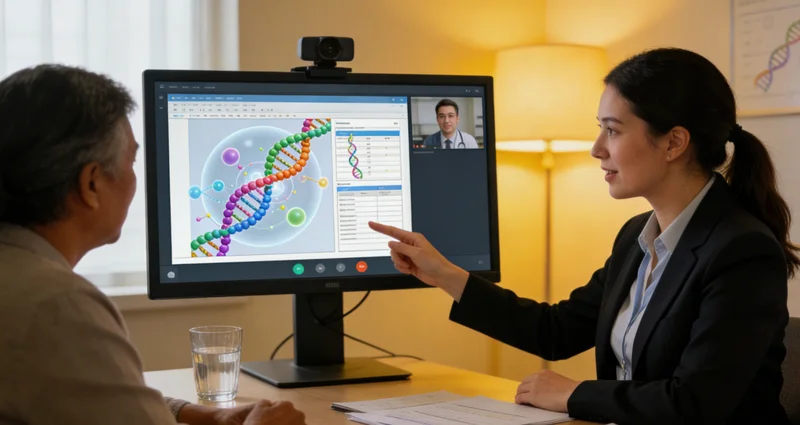 锡盟家庭进行遗传健康咨询场景