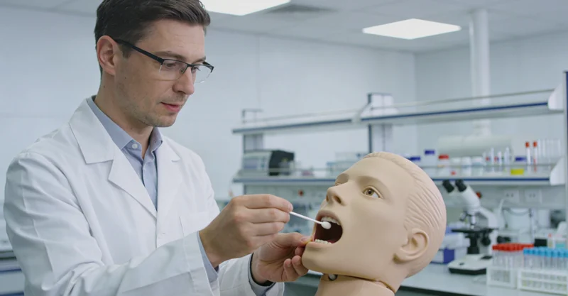 茂名基因检测采样过程展示