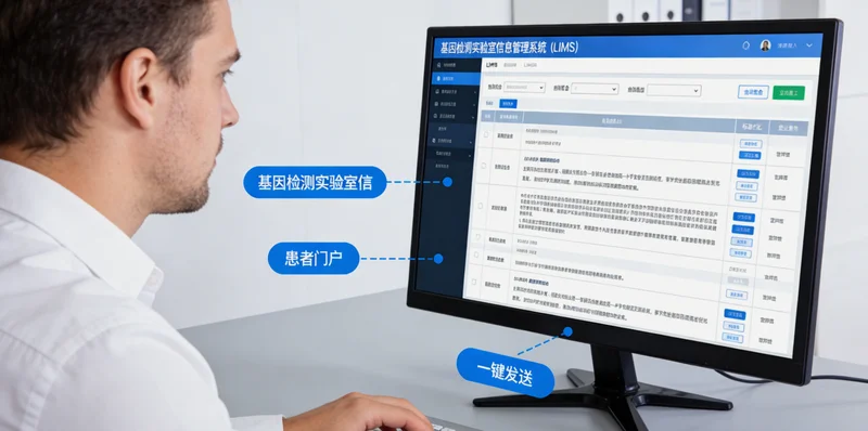 库伦医生向患者解读基因检测报告